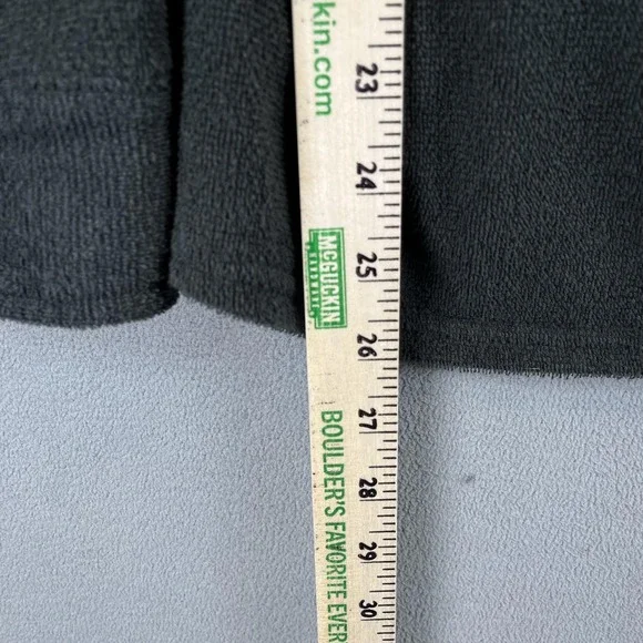 Outerknown Shirt Jacket Mens Small Gray Snap Front Terry Fleece Shacket Pocket - Picture 10 of 11